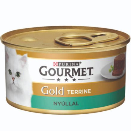 Gourmet Gold Terrine nyúlhús darabok pástétomban, nedvestáp macskák részére 85g