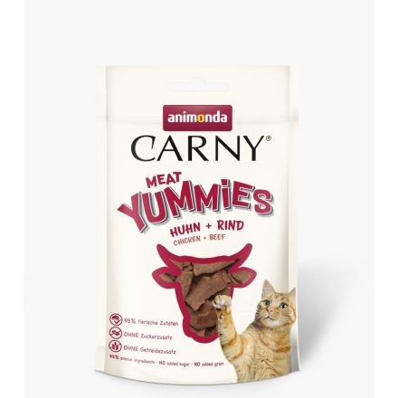 Animonda CARNY Yummies - csirkés-marhás jutalomfalat felnőtt macskák részére 50g (83397)