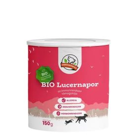   Farkaskonyha Bio lucernapor immunrendszer támogató kutyának és macskának 150g lejárat közeli