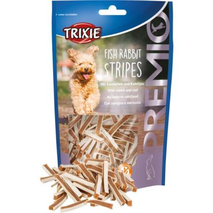 Trixie 31547 Premio Fish Rabbit stripes 100g - jutalomfalat kutyák részére