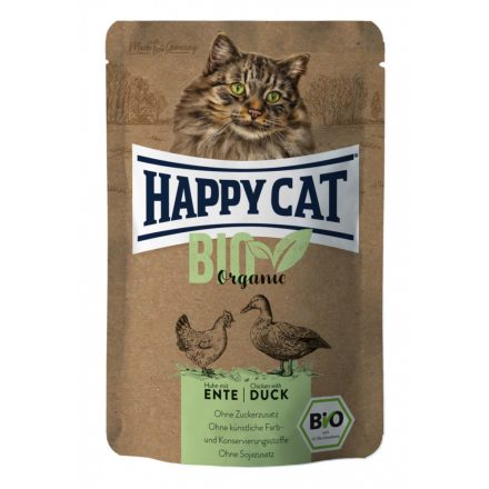 Happy Cat Bio Organic alutasakos eledel - Baromfi és kacsa 85g