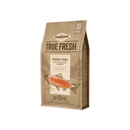 Carnilove True Fresh száraz kutyatáp - Hal, csicseriborsó és alma 4kg