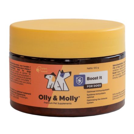 Olly & Molly Boost It Immunerő+ immunerősítő gyógynövényekkel kutyának 100g