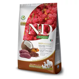   N&D Dog Quinoa Adult Medium&Maxi Skin&Coat (bőr&szőr) szarvas és kókusz száraz kutyatáp 2,5 kg