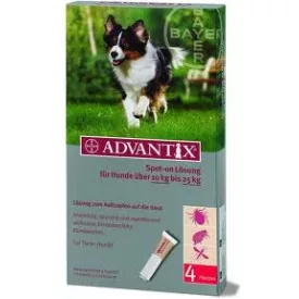 Advantix spot on 2,5ml kutyáknak 10-25kg 4x1db