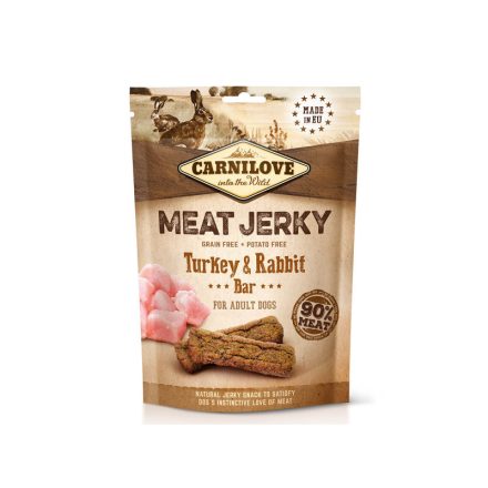 Carnilove Meat Jerky Snack Turkey&Rabbit Bar – pulyka&nyúl - jutalomfalat kutyák részére 100g
