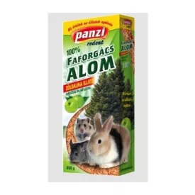   Panzi faforgács alom zöldalma illatú rágcsálóknak 15liter