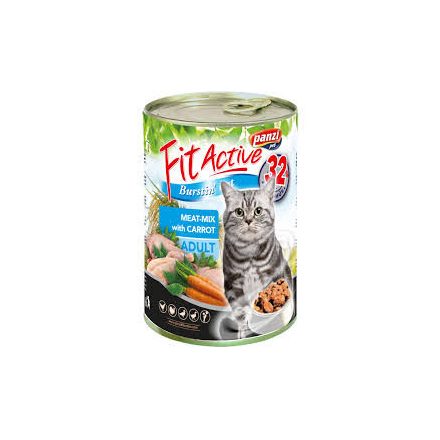 FitActive Cat Adult Meat-mix konzerv 415g