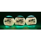 HIPHOP DOG teniszlabda - neon, sötétben világító, 5 cm (3 db/csomag)