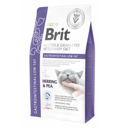 Brit GF Veterinary Diets CAT Gastrointestinal Low Fat gyógytáp macskáknak 2kg