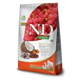  N&D Dog Quinoa Adult Mini Skin&Coat (bőr&szőr) hering száraz kutyatáp 2,5kg