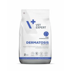   Vet Expert Veterinary Diet Dermatosis kacsa és rizs gyógytáp bőrproblémákkal küzdő macskának 2kg