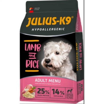 Julius-K9 Hypoallergenic Adult Lamb & Rice száraztáp 12kg