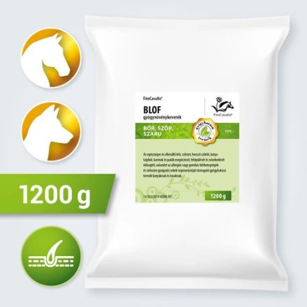 FitoCavallo BLOF gyógynövénykeverék bőr, szőrzet, pata és karom egészségét támogató lovaknak és kutyáknak 1200g