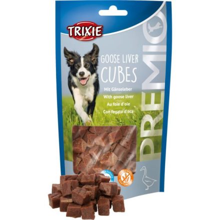 Trixie 31867 PREMIO Goose Liver Cubes - jutalomfalat (libamáj) 100g