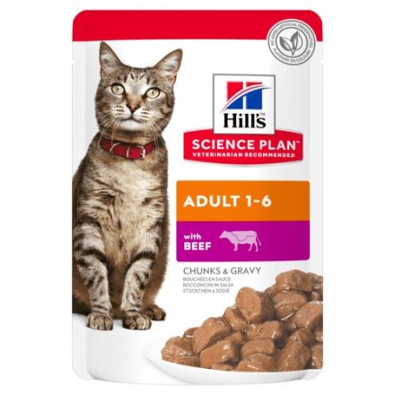 Hill's SP Feline Adult Beef alutasakos 12x85g 