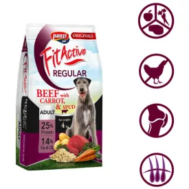   Fitactive Originals Regular Adult marha, sárgarépával és burgonyával száraztáp kutyának 4kg