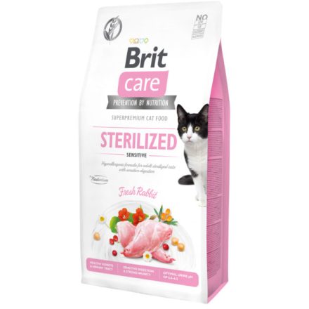 Brit Care Cat Grain Free Sterilised-Sensitive Rabbit 400g