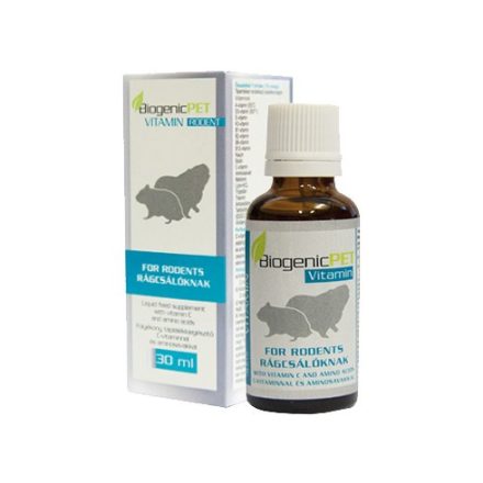 BiogenicPET Rodent folyékony vitamin rágcsálóknak 30 ml lejárat közeli