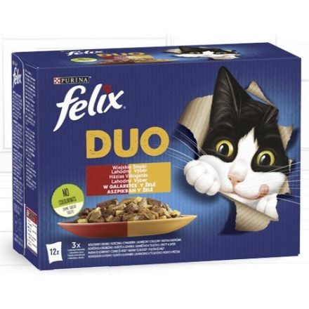 Felix Fantastic Duo Házias válogatás aszpikban, 12x85g