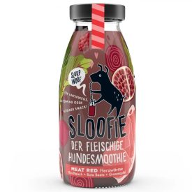   SLOOFIE MEAT RED a szívmelengető, marhahús-cékla-gránátalma kutyasmoothie 250ml