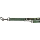 Trixie 1987423 Premium Adjustable Lead with Neoprene Padding - álítható póráz (terepszínű/sötét zöld) XS (2m/10mm)