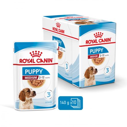 Royal Canin Canine Medium Puppy alutasak 10x140g