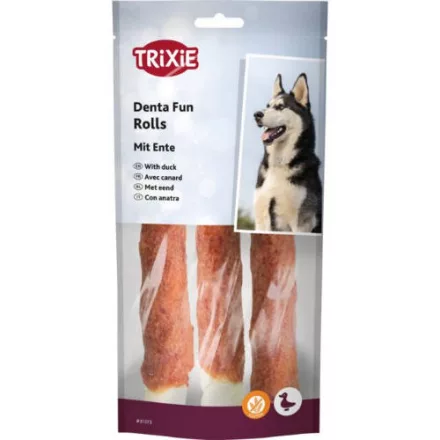 Trixie 31373 Denta Fun kacsahúsos rágórúd - jutalomfalat kutyák részére 3db/140g