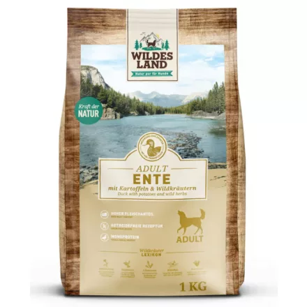 Wildes Land Száraztáp kacsával és burgonyával kutyáknak 1kg