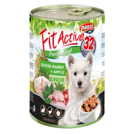 FitActive dog junior konzerv liba-nyúl 415g