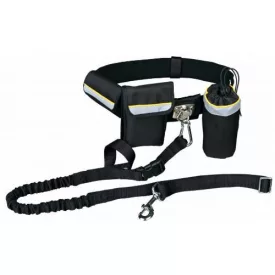   Trixie 1275 Waist Belt with Leash - Derékra csatolható futópóráz (60-120cm/40mm)póráz:1-1.35cm/25mm