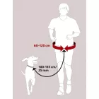 Trixie 1275 Waist Belt with Leash - Derékra csatolható futópóráz (60-120cm/40mm)póráz:1-1.35cm/25mm