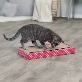   Trixie 48005 Scratching Cardboard - kaparó kartonból, labdákkal (pink) 48×5×25cm