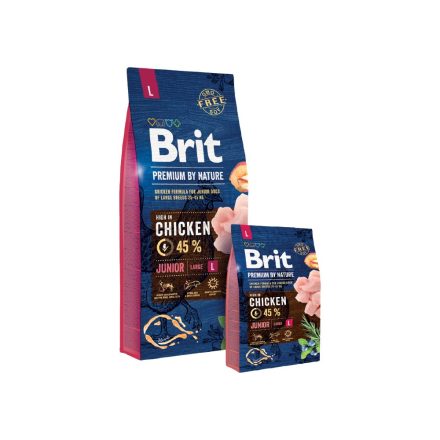 Brit Premium by Nature Junior Large Breed kutyatáp 15 kg 