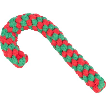 Trixie 92597 Playing Rope Xmas Candy cane - karácsonyi kötéljáték kutyák részére 19cm