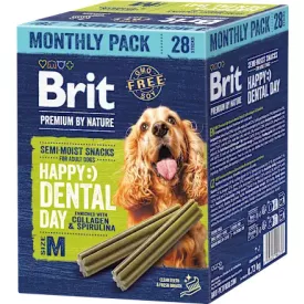  Brit Premium by Nature Dog Dental Snack M fogtisztító jutalomfalat kutyának 28db