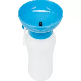   Trixie 24609 Bottle with Drinking Bowl - Műanyag úti itató, tállal kutyák részére (0,55l)