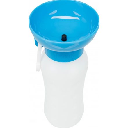 Trixie 24609 Bottle with Drinking Bowl - Műanyag úti itató, tállal kutyák részére (0,55l)