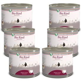   Herrmanns 100% Bio marhahús monoprotein kizárásos diétához kutyáknak és macskáknak 6 x 200 g