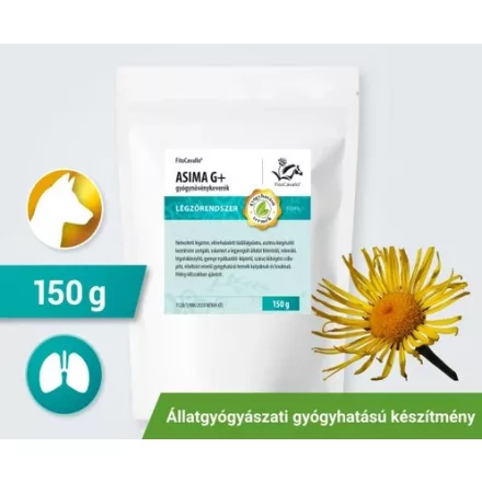 FitoCavallo ASIMA G+ gyógynövénykeverék nehezített légzés, tüdőtágulat, asztma esetén kutyának 150g
