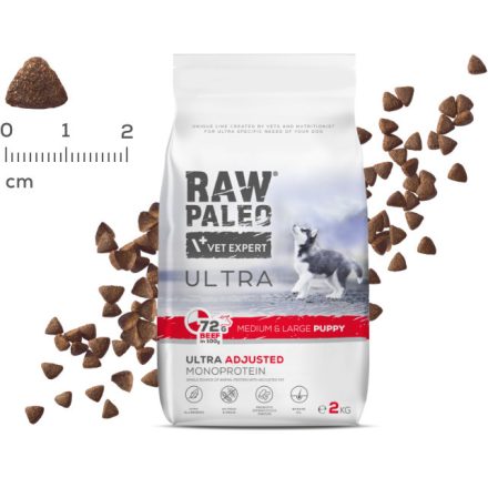 Raw Paleo Ultra Beef Medium&Large Puppy száraztáp kutyának 2kg