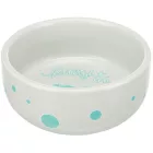 Trixie 60739 Ceramic Bowl - színes kerámia tál nyulak részére (250ml /Ø11cm)