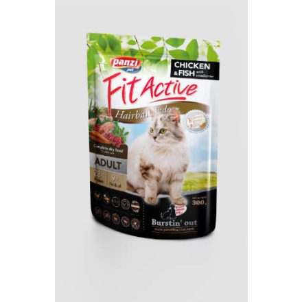 FitActive Cat Hairball Adult száraz eledel 300g