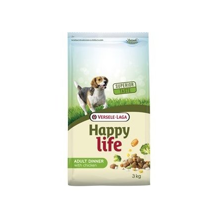 Versele- Laga Happy Life Adult Chicken Dinner kutyának 15kg (431106)