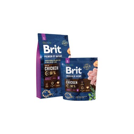 Brit Premium by Nature Adult Small kutyatáp 3kg