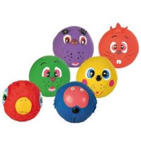   Trixie 3504 Faces Toy Balls - labda játék (több féle figura) kutyák részére (Ø6cm)