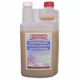   Equimins E vitamin, C vitamin, szelén, lizin és ginseng oldat 1 liter