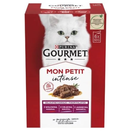 Gourmet Mon Petit húsos nedves macsaeledel 6x50g