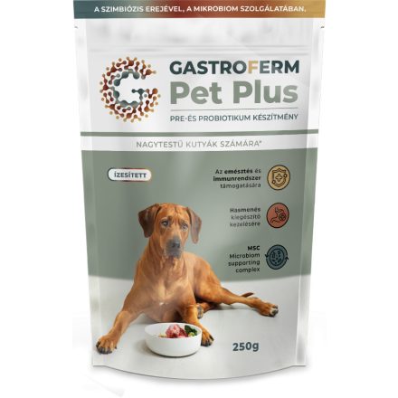 Gastroferm Pet Plus pre-és probiotikum készítmény nagytestű kutyáknak 250g