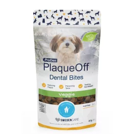   ProDen PlaqueOff Dental Bites S dog Veggie fogápoló jutalomfalat zöldségekkel kistestű kutyának 60g lejárat közeli